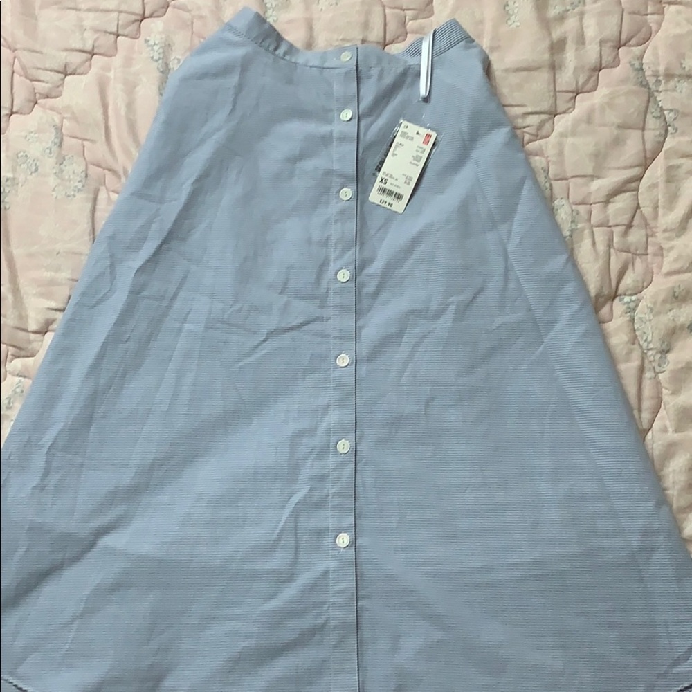 Long striped skirt from Uniqlo